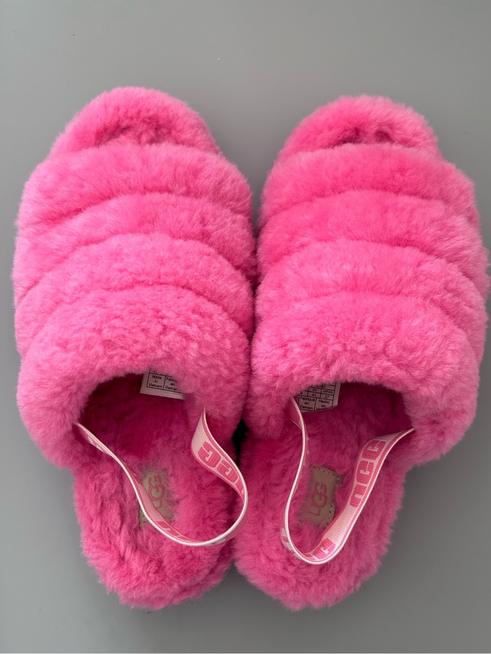 UGG Fluff Yeah Pink Slide Slipper - Women’s 10
